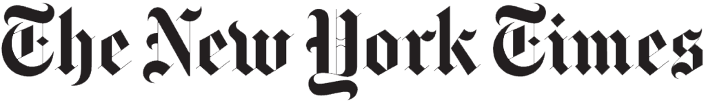 The logo of The New York Times.