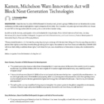 Retired orthopedic surgeon and medical inventor Dr. Gary K. Michelson warned Congress that H.R. 3309, the Innovation Act, would block next generation technologies from reaching their full potential.